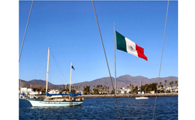 Ventana al Mar ensenada Mexico flag